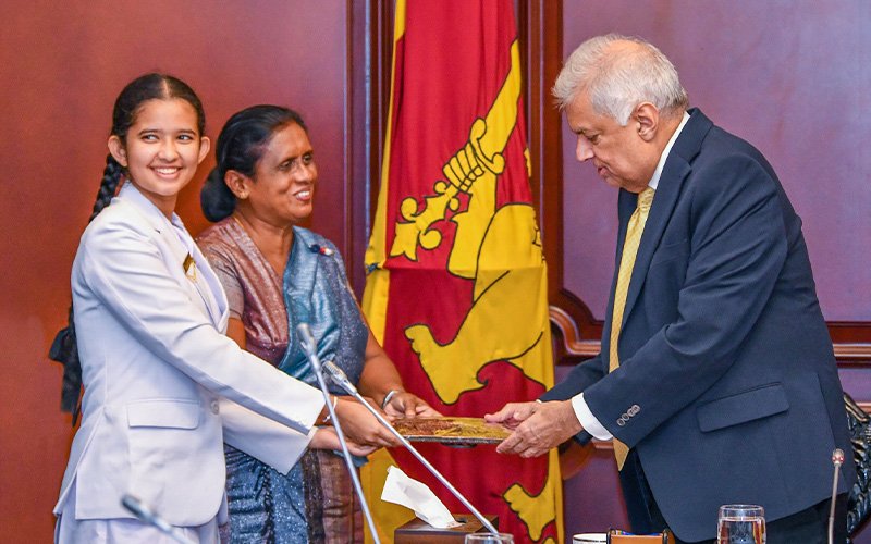 Student Parliamentarians of Mahamaya Balika - met President