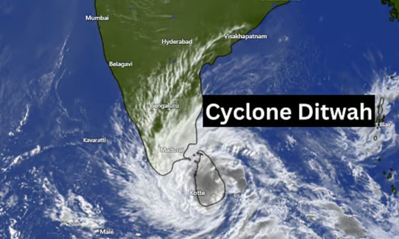U.S. embassy warns of Cyclone Ditwah in Sri Lanka