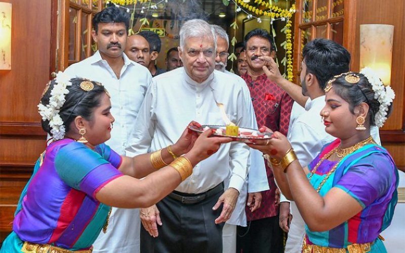 Deepavali celebrations at the Presidential secretariat