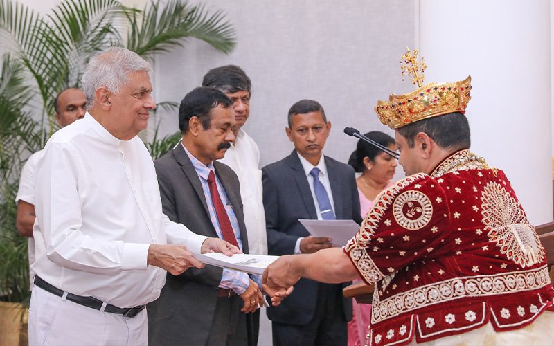Diyawadana Nilame  handed over the Esala Perahera Scroll  