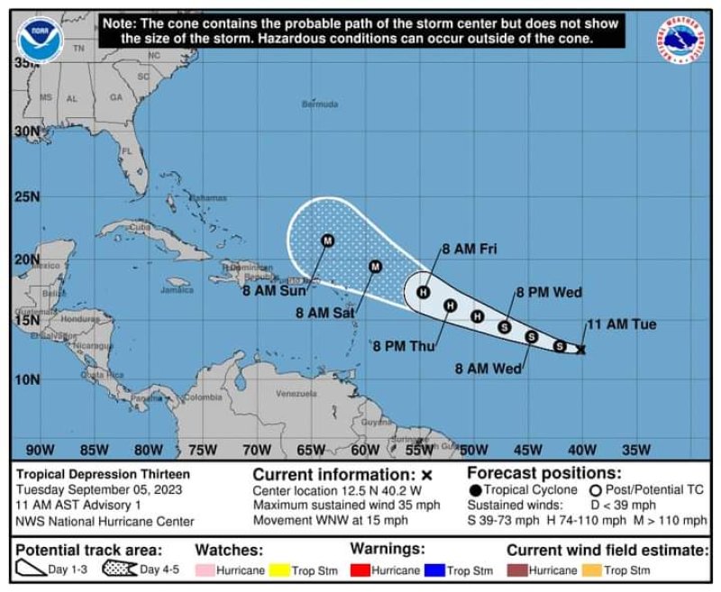  Tropical Storm Lee forecast to become 'extremely dangerous'