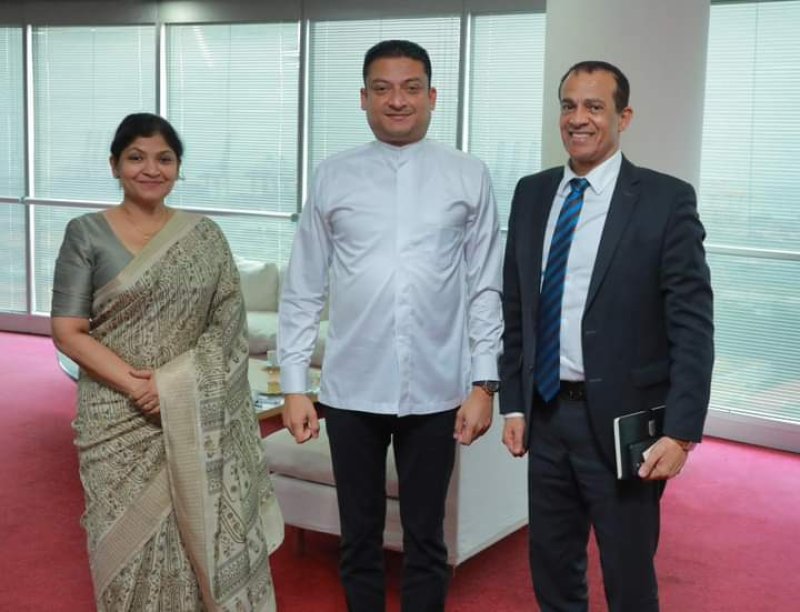 Egyptian Ambassador meets State Minister Dilum Amunugama