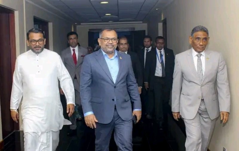 Maldives Minister of Foreign Affairs has arrived Sri Lanka 