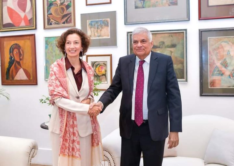 UNESCO Director-General meets President Wickremesinghe