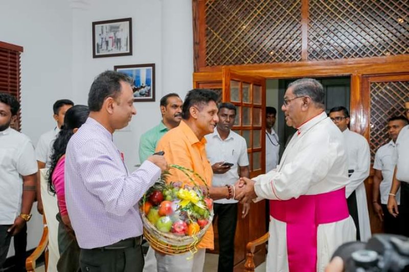 Sajith Premadasa met the Roman Catholic Bishop of Jaffna