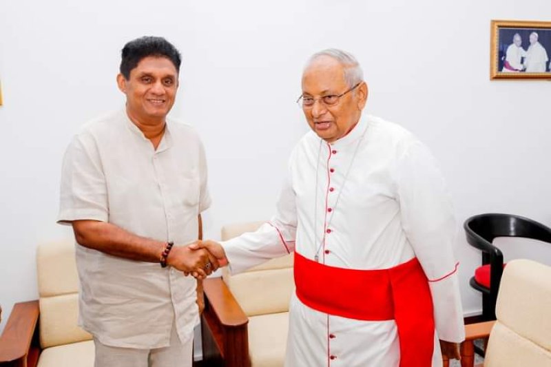 Sajith Premadasa meets with Cardinal Malcolm Ranjith
