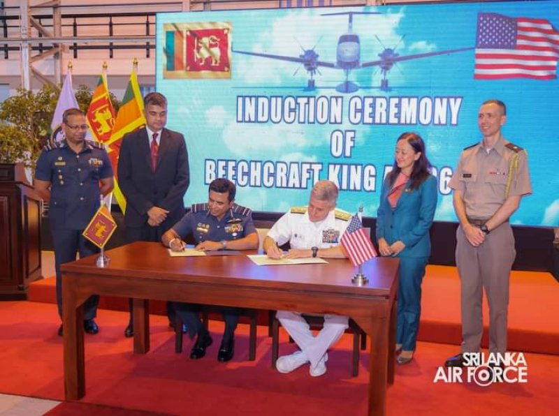 US donated a Beechcraft  aircraft to SLAF