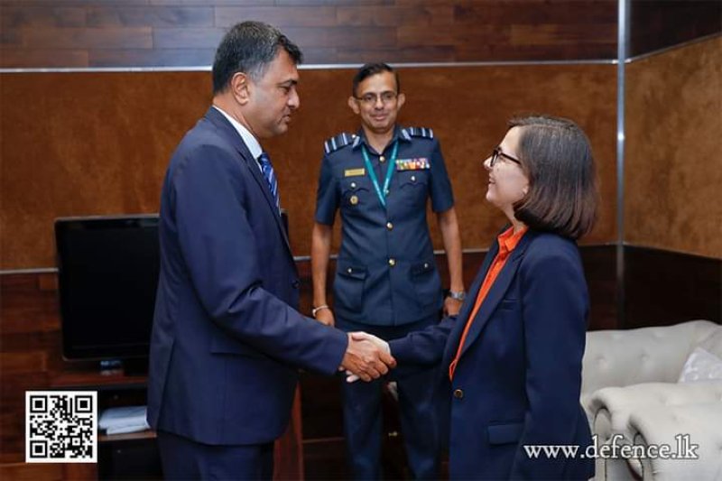 Deputy Head of Mission France to SL  Meets Defence Secretary