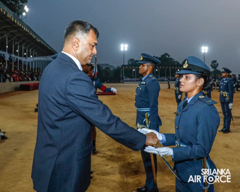 Sunset Commissioning Parade held at SLAF Academy China Bay