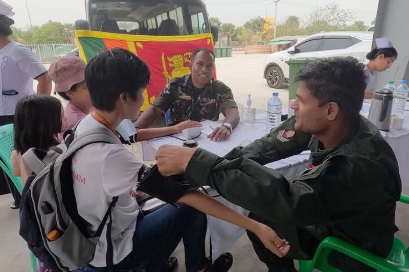 Sri Lanka Tri-Forces continue relief efforts in Myanmar