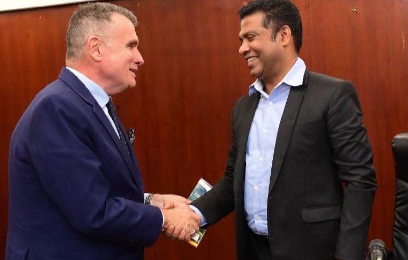Minister Nalinda Jayatissa meets SL's Swedish Ambassador