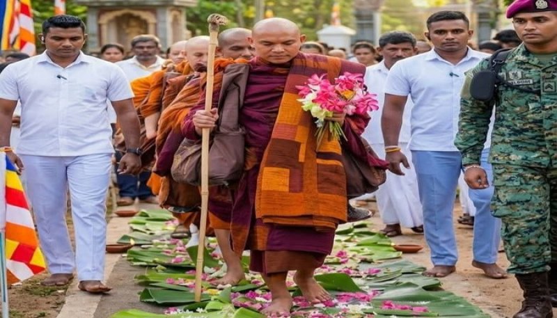 Peace walk begins at the temple of the Sacred Tooth Relic