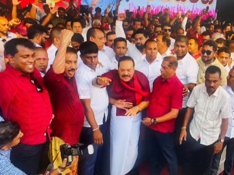 SLPP takes protest campaign to Anuradhapura with Mahinda