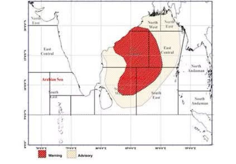 Red warning issued for Bay of Bengal 