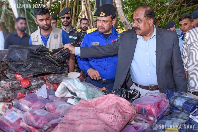 Over 475kg of methamphetamine and heroin seized at Naotunna 