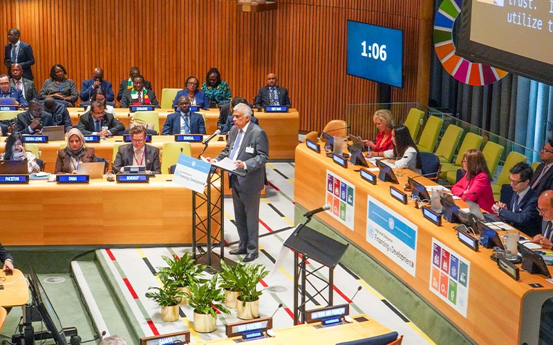 President  Addresses Global Financial Distress