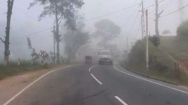 Dense fog and cold weather disrupt life in central hills