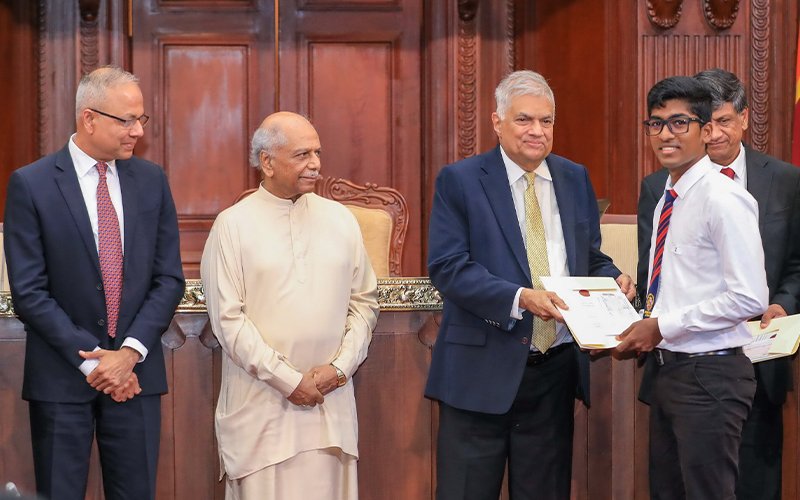 President awards Advanced Level high achievers