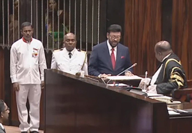 Ali Zahir Moulana sworn in as MP