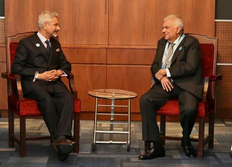Former President Ranil meets Indian Foreign Minister