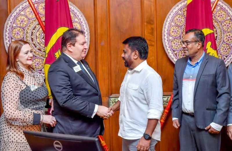 President Dissanayake Meets International Lions Clubs Prez