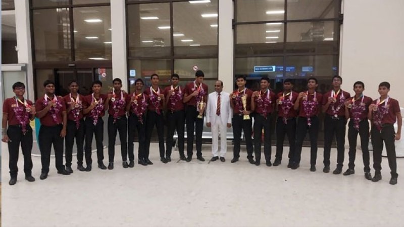 Ananda College basketball team wins 4 nations championship