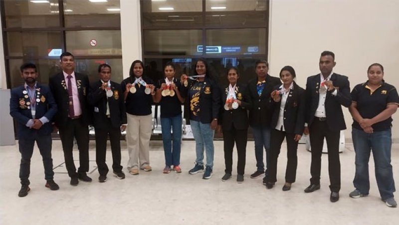Sri Lankan athletes return after winning 139 medals