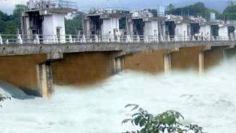 Two spill gates at Polgolla dam opened amid heavy rains