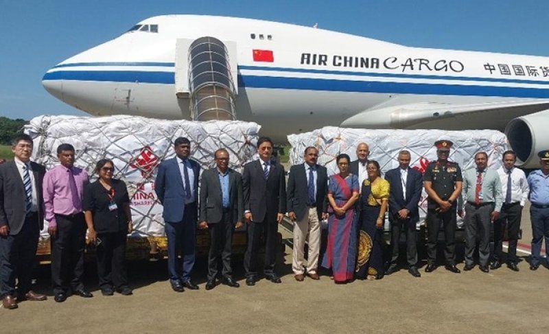 China donates Rs. 400 Million in relief supplies to SL
