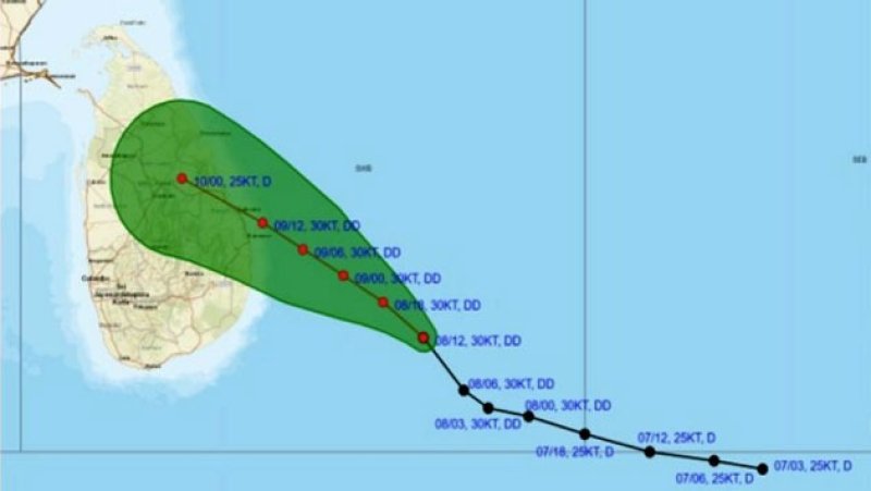 Deep depression near SL: Authorities urg to take action