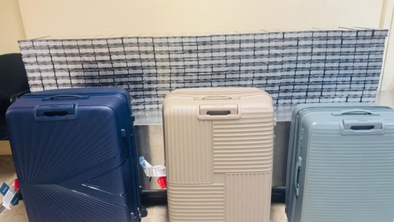 Couple nabbed at BIA with Rs. 15 mn worth of cigarettes