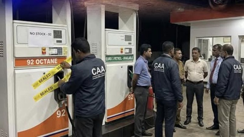 Beruwala petrol station raided for selling Euro 3 instead 92