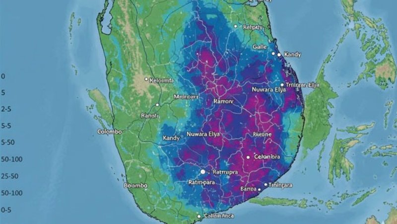 Light rainfall reported across country