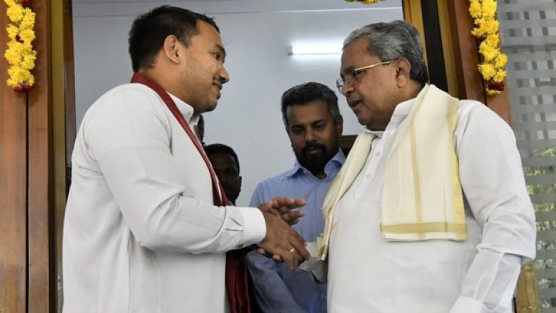 Namal meets chief Minister Siddaramaiah