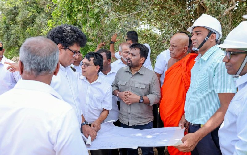 President undertakes inspection visit to Lower Malwathu Oya Multi-Purpose Project