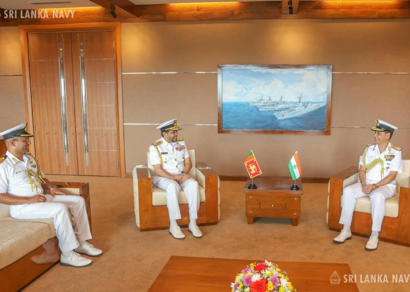 Indian Navy Vice Chief meets Sri Lanka Navy Vice Chief