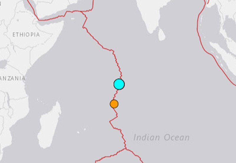 Four earthquakes strike Indian Ocean
