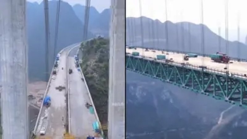 World&rsquo;s highest bridge opens to traffic in Guizhou, China
