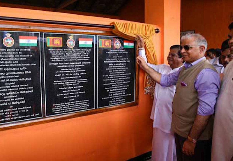 Sri Lanka and India launch rail track rehabilitation project