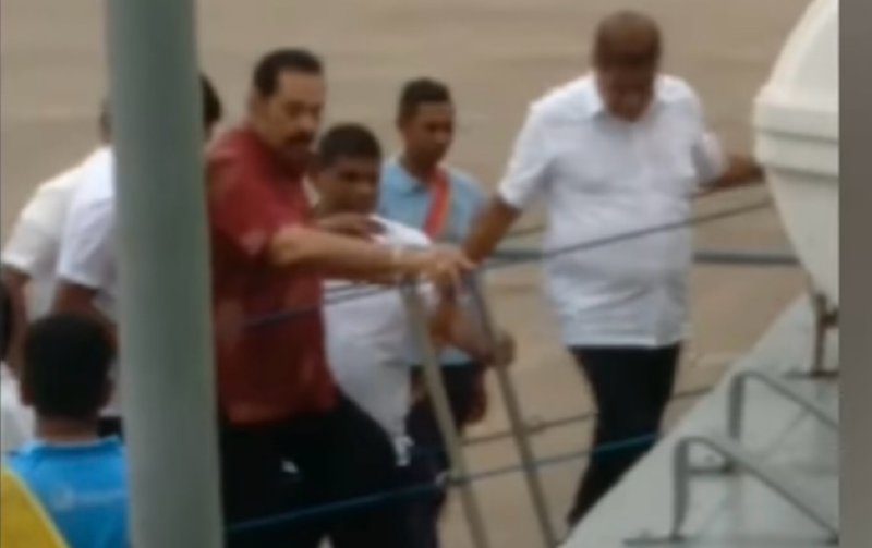 Mahinda Rajapaksa takes part in sea party amidst criticism