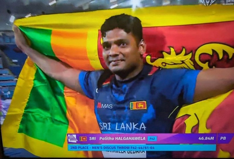 Palitha  wins commonwealth games silver medal