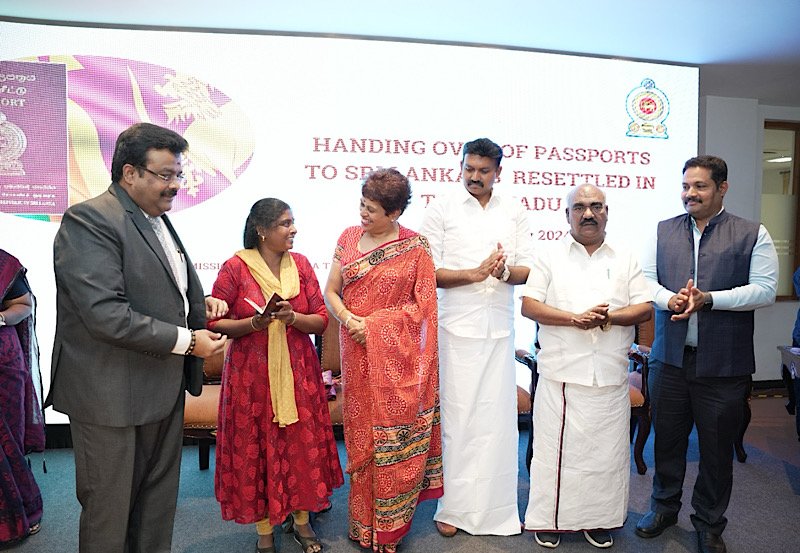 Sri Lankan nationals in Tamil Nadu receive passports