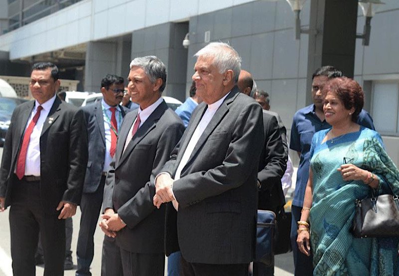 President Wickremesinghe arrives in India