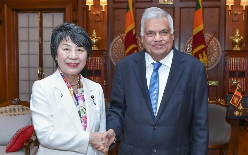 Japan Foreign Minister calls on President Wickremesinghe