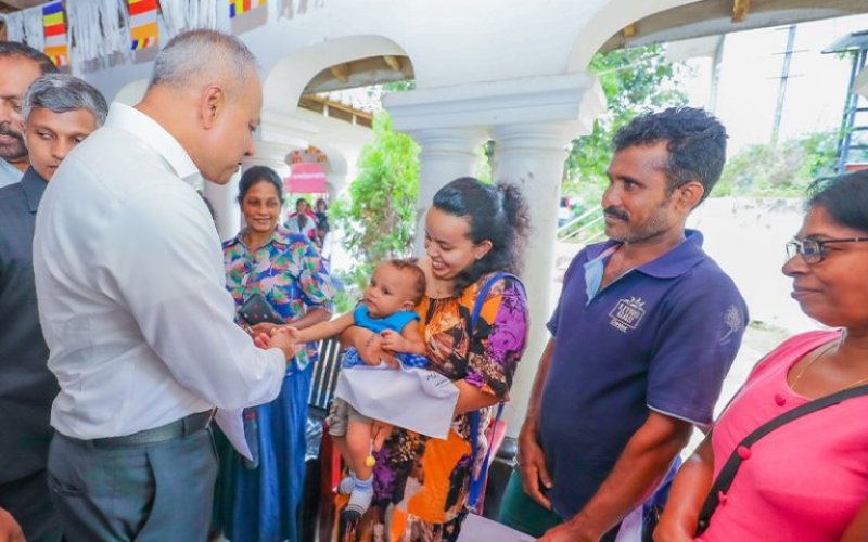 Allowance of LKR 10,000 for each flood-affected household