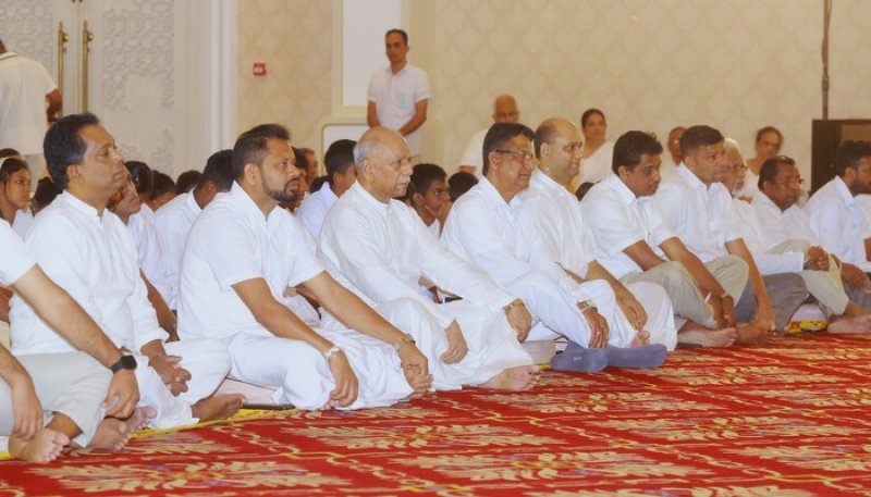 PM participated to ' Dharma Deepani' at the temple trees 