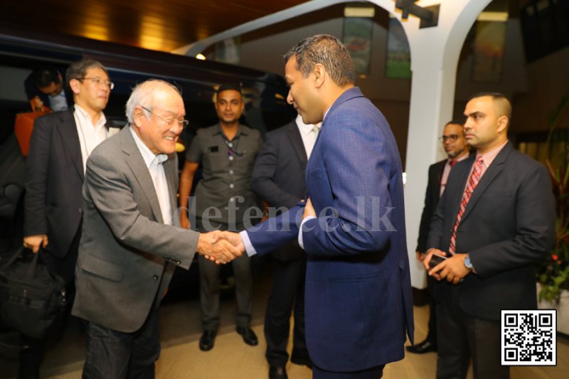 State Minister Tennakoon sends off the Japanese Minister  