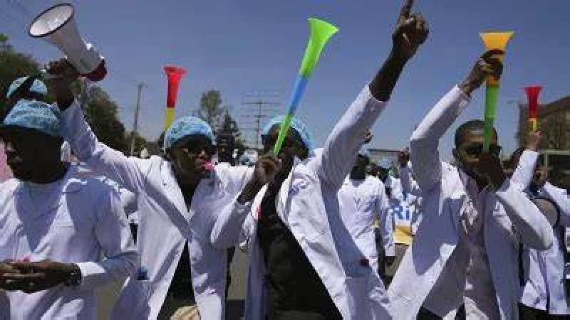 Kenyan hospital lays off 100 striking doctors