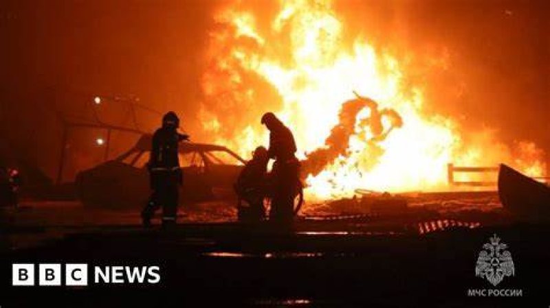 At least 12 die in inferno at petrol station in  Russia