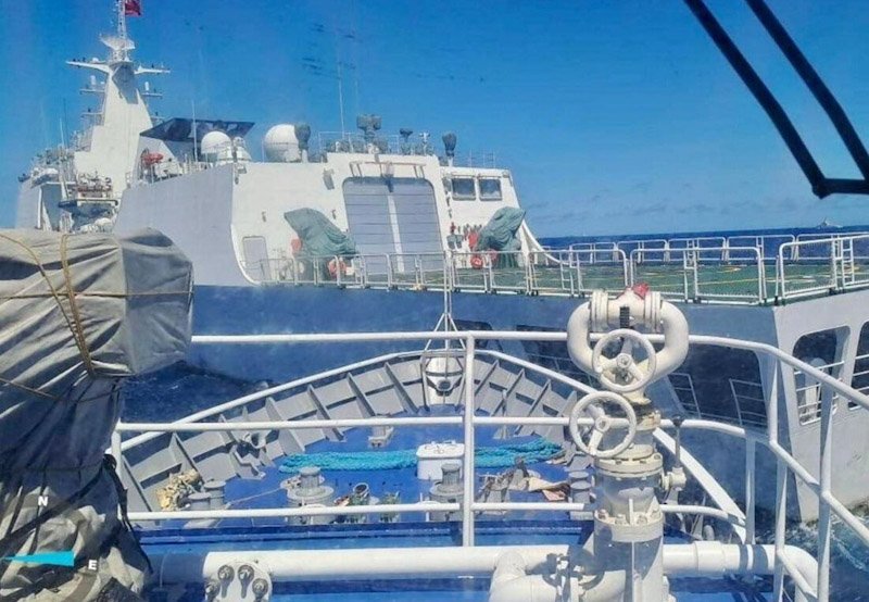 Philippines accuses China of firing water cannon at boats